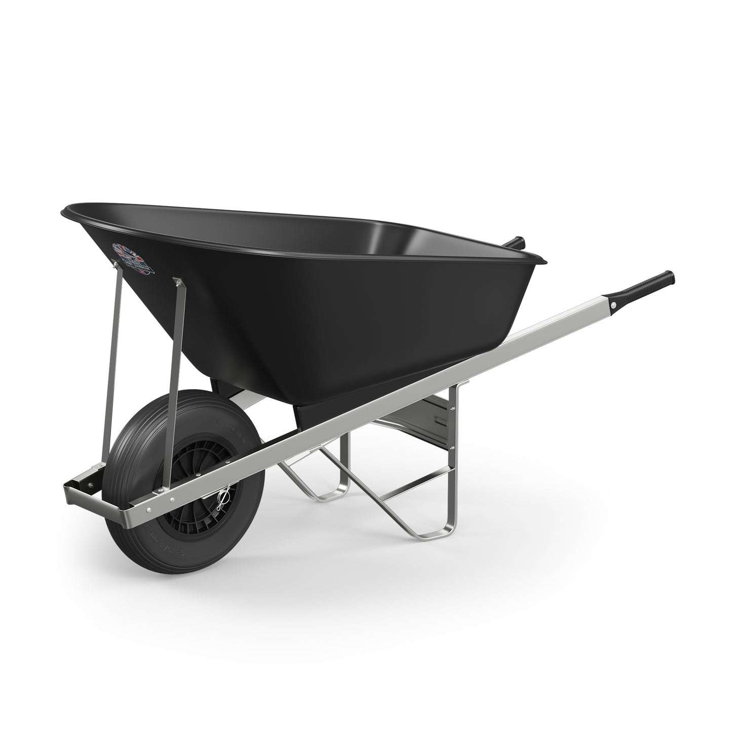 Agri Barrow Wheelbarrow 120 Litre Plastic Tub Puncture Proof