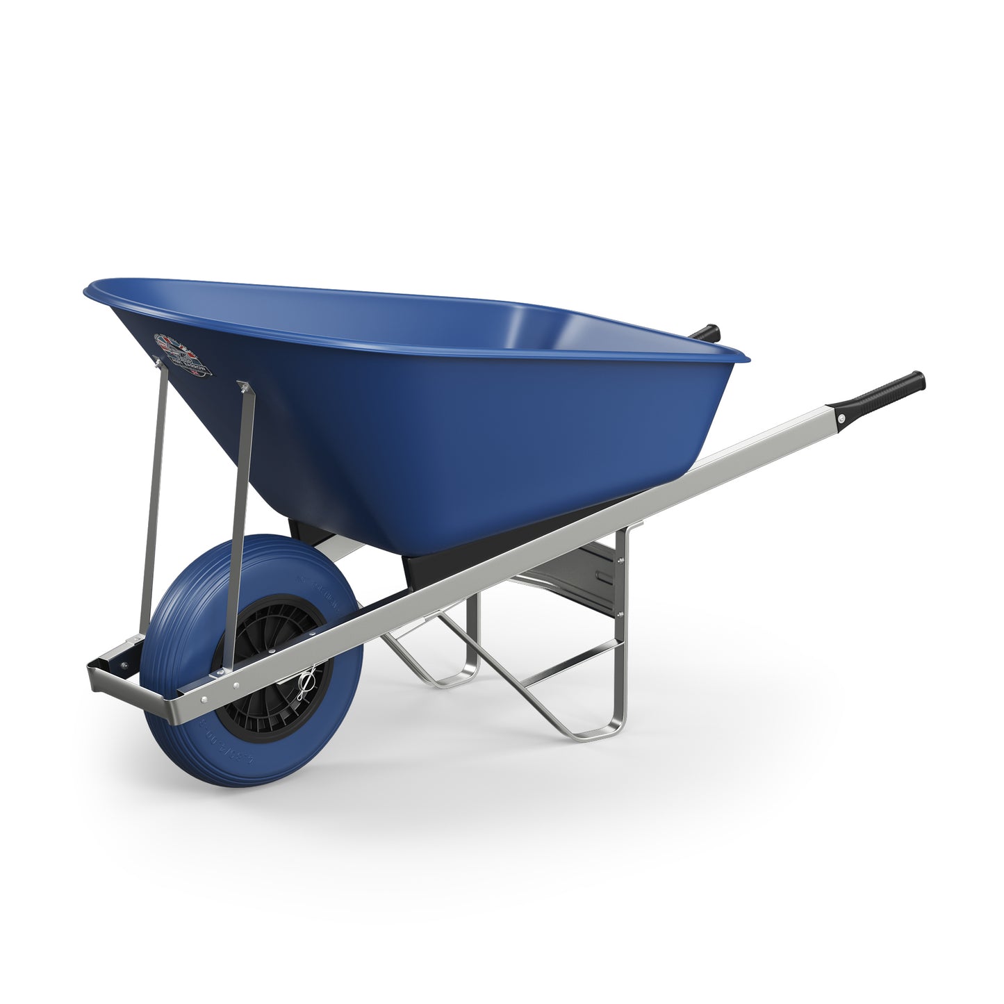 Agri Barrow Wheelbarrow 120 Litre Plastic Tub Puncture Proof