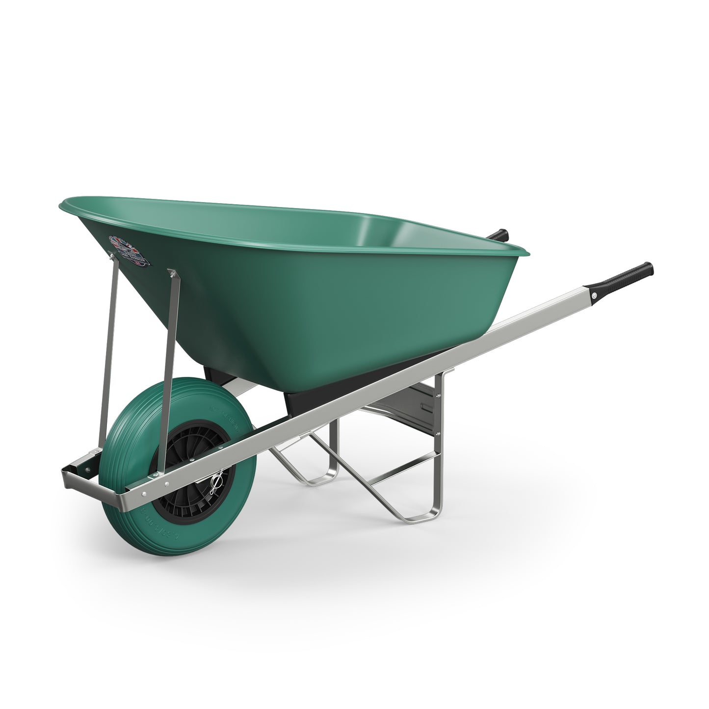 Agri Barrow Wheelbarrow 120 Litre Plastic Tub Puncture Proof