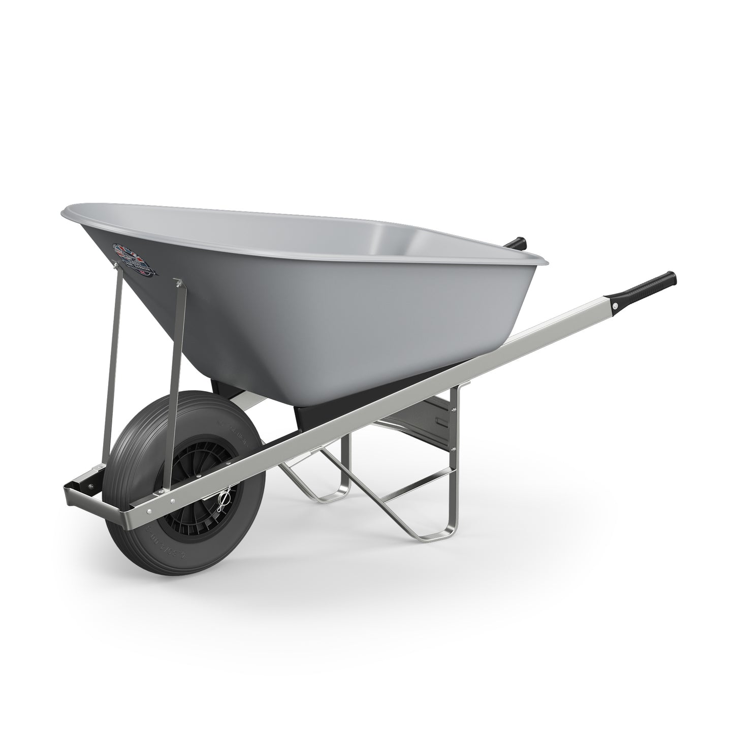 Agri Barrow Wheelbarrow 120 Litre Plastic Tub Puncture Proof