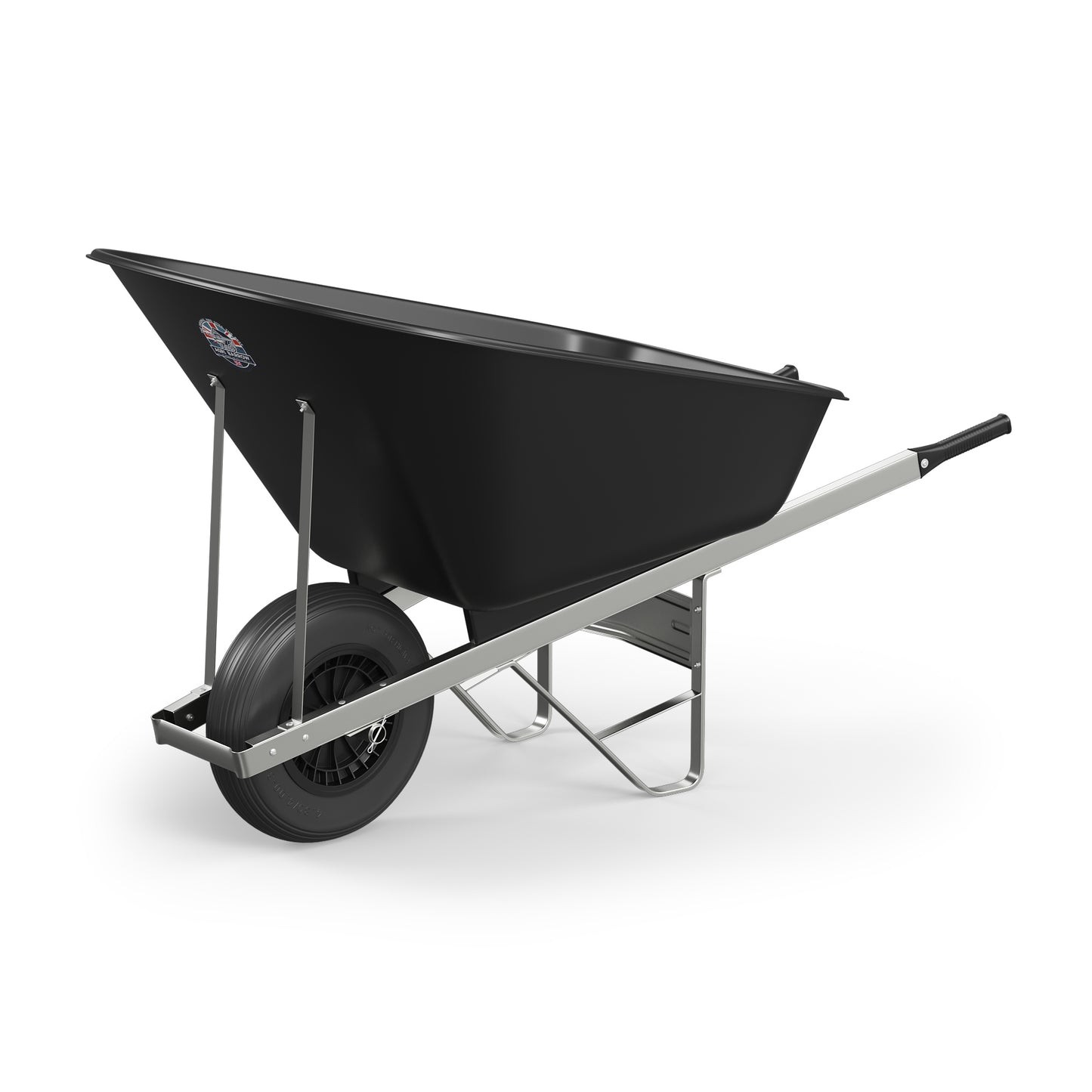 Agri Barrow Wheelbarrow 160 Litre Plastic Tub Puncture Proof