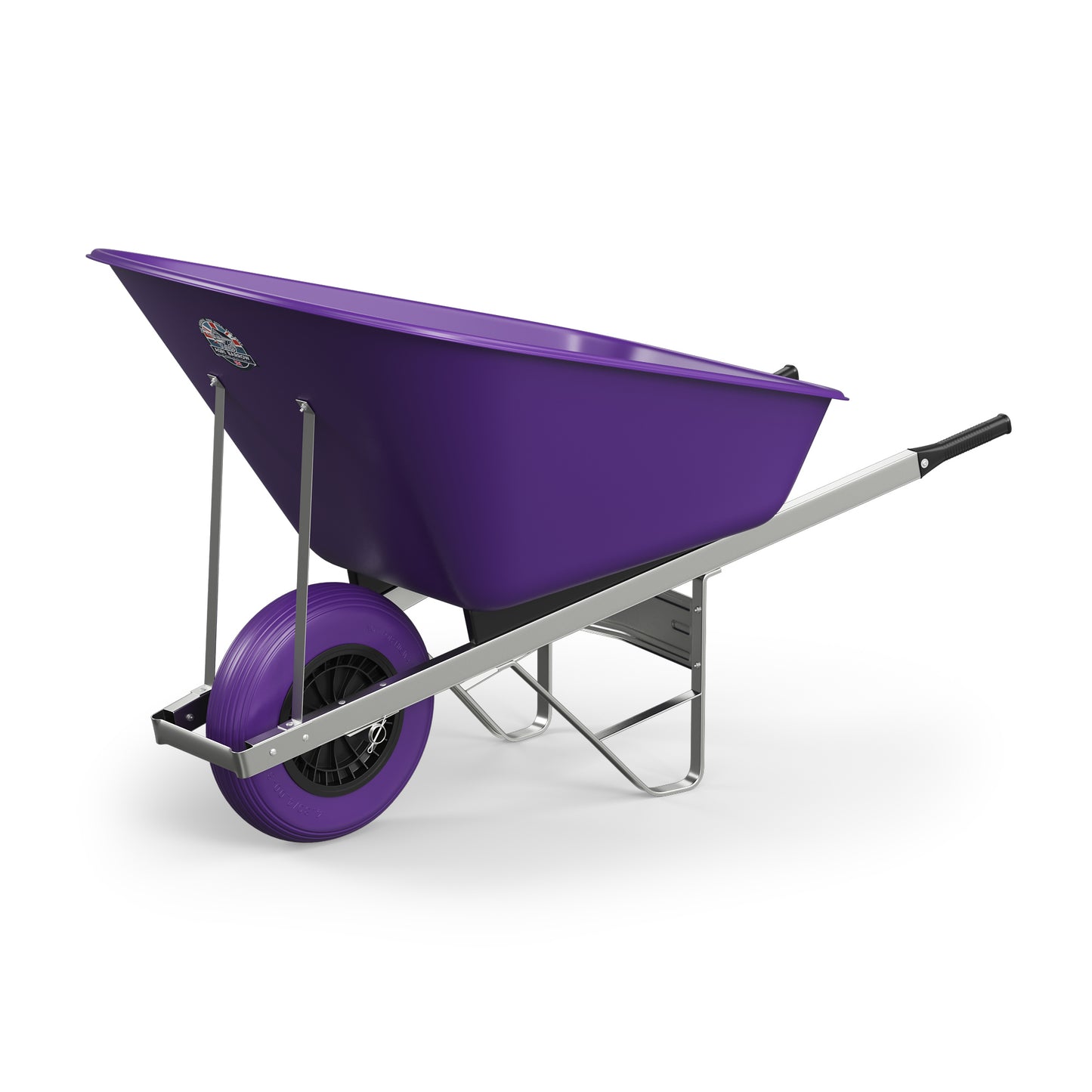 Agri Barrow Wheelbarrow 160 Litre Plastic Tub Puncture Proof