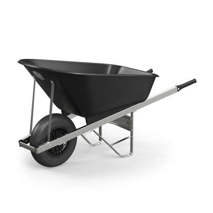 Agri Barrow Wheelbarrow 120 Litre Plastic Tub Puncture Proof