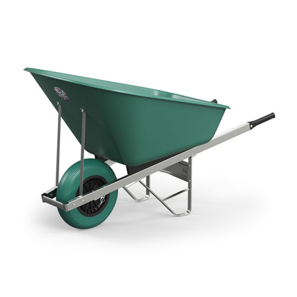 Agri Barrow Wheelbarrow 160 Litre Plastic Tub Puncture Proof