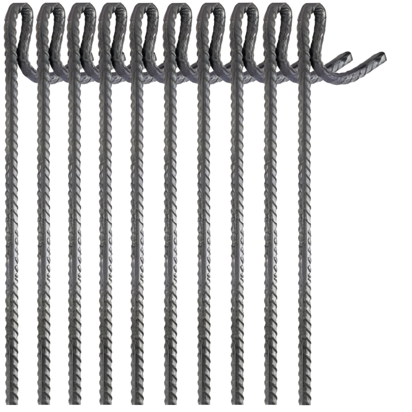 TuffLine Fencing Pins 10mm x 125cm Rebar Steel – DBLMAX