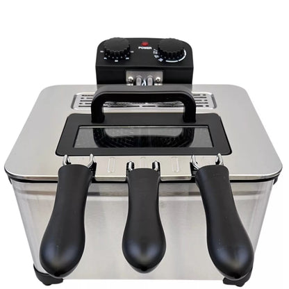 DBL MAX Double Basket 5 Litre Electric Deep Fat Fryer