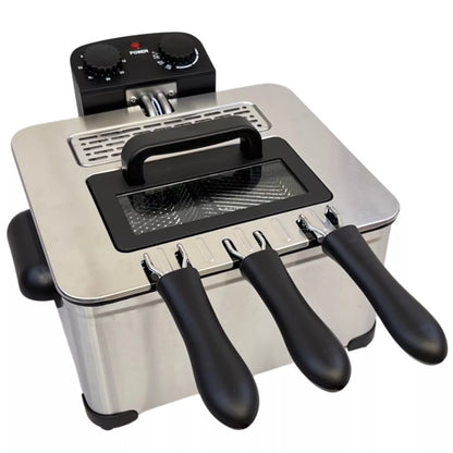 DBL MAX Double Basket 5 Litre Electric Deep Fat Fryer